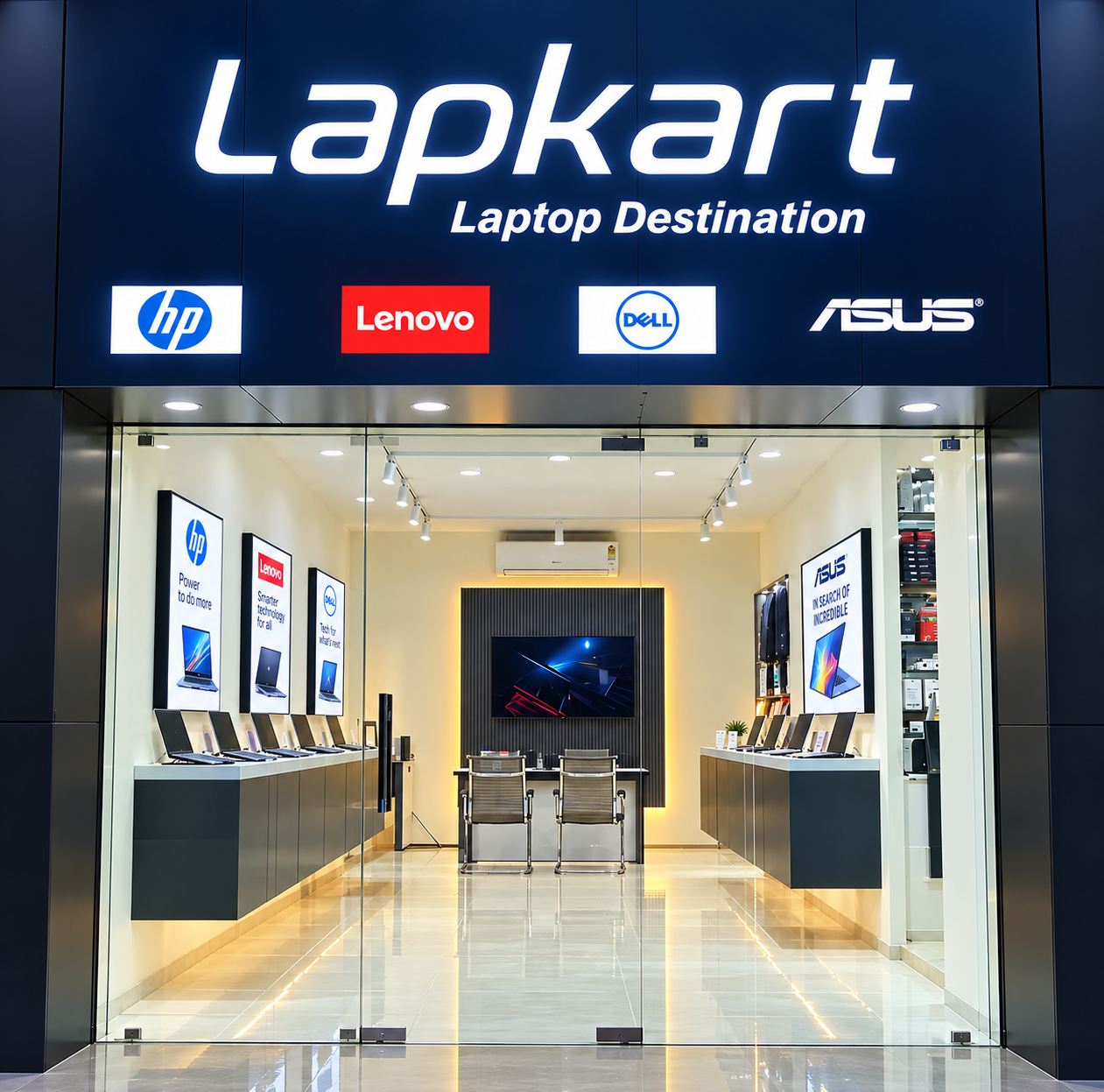 Lapkart showroom entrance in Raipur